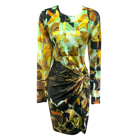 Tabbi Dress By Ted Baker In Retro Square Print, Size: 2