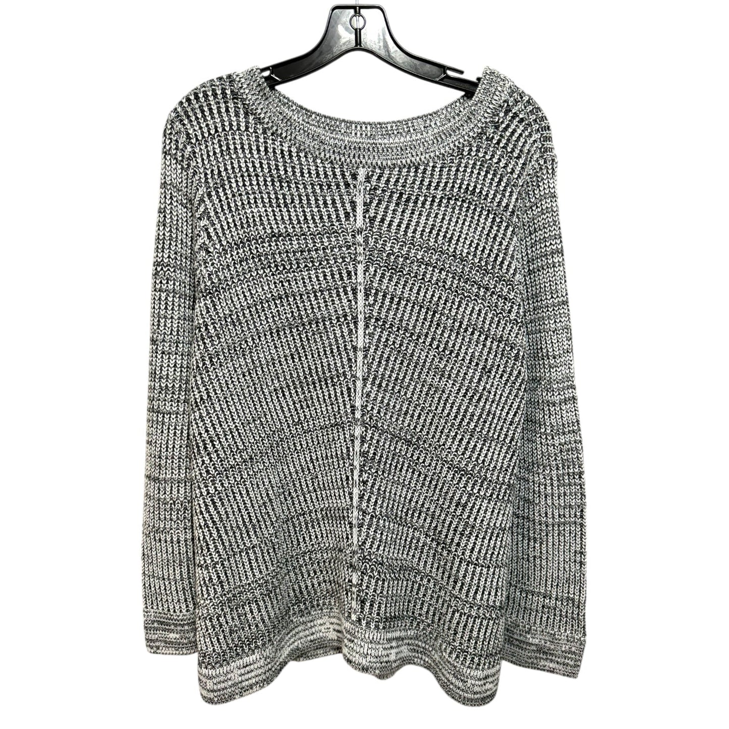 Sweater By Apt 9 In Black & White, Size: 1x