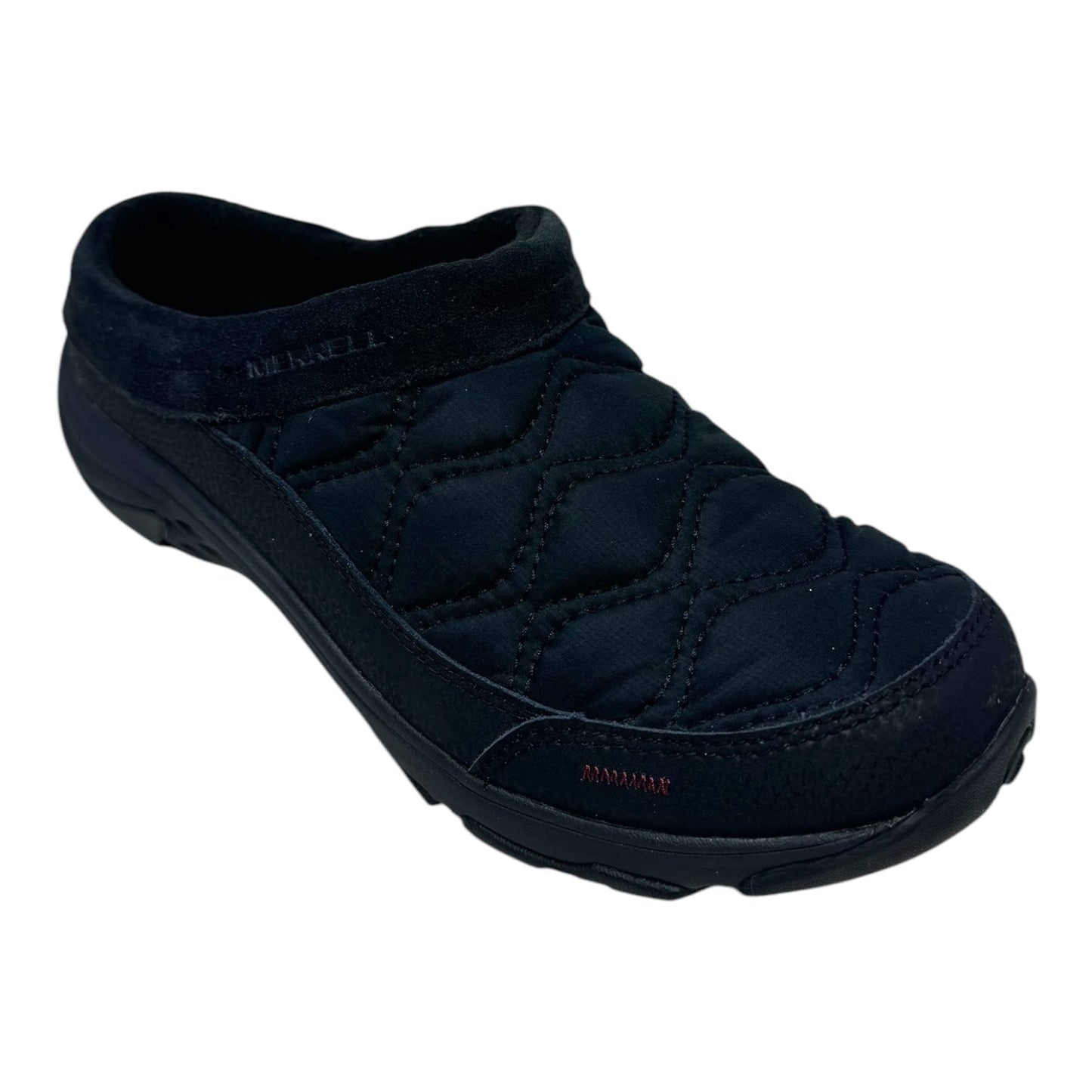 Moab Quilted Slide By Merrell In Black, Size: 8.5