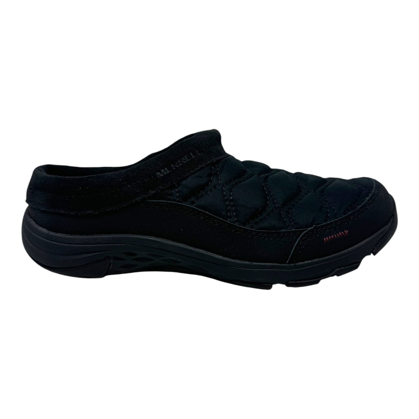 Moab Quilted Slide By Merrell In Black, Size: 8.5