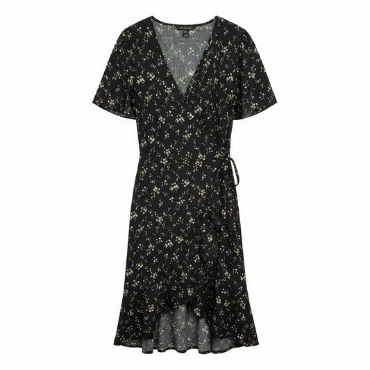 Wrap Dress Casual Maxi By Shein In Floral Print, Size: 3x