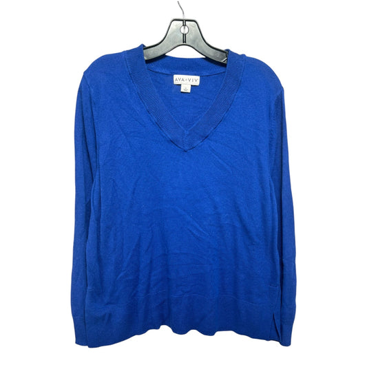 Sweater By Ava & Viv In Blue, Size: Xl