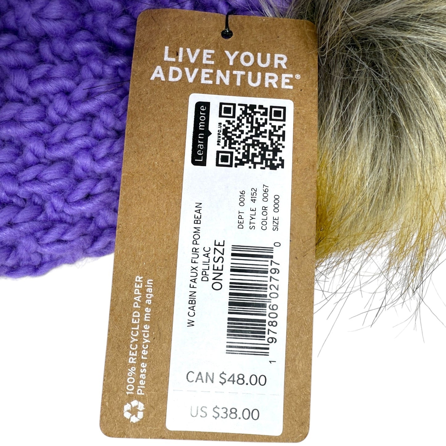 Cabin Faux Fur Beanie By Eddie Bauer