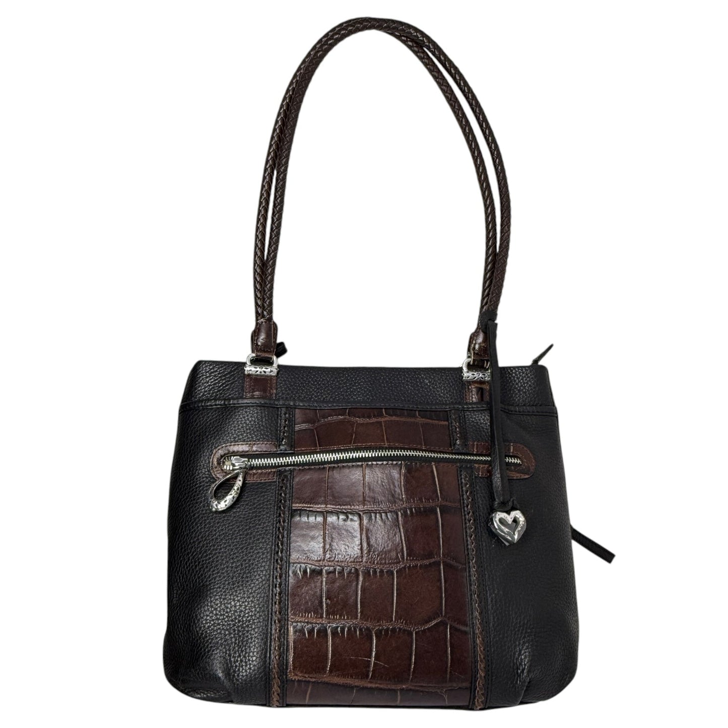 Glorietta Tassel Leather Two Strap Shoulder Bag By Brighton, Size: Medium