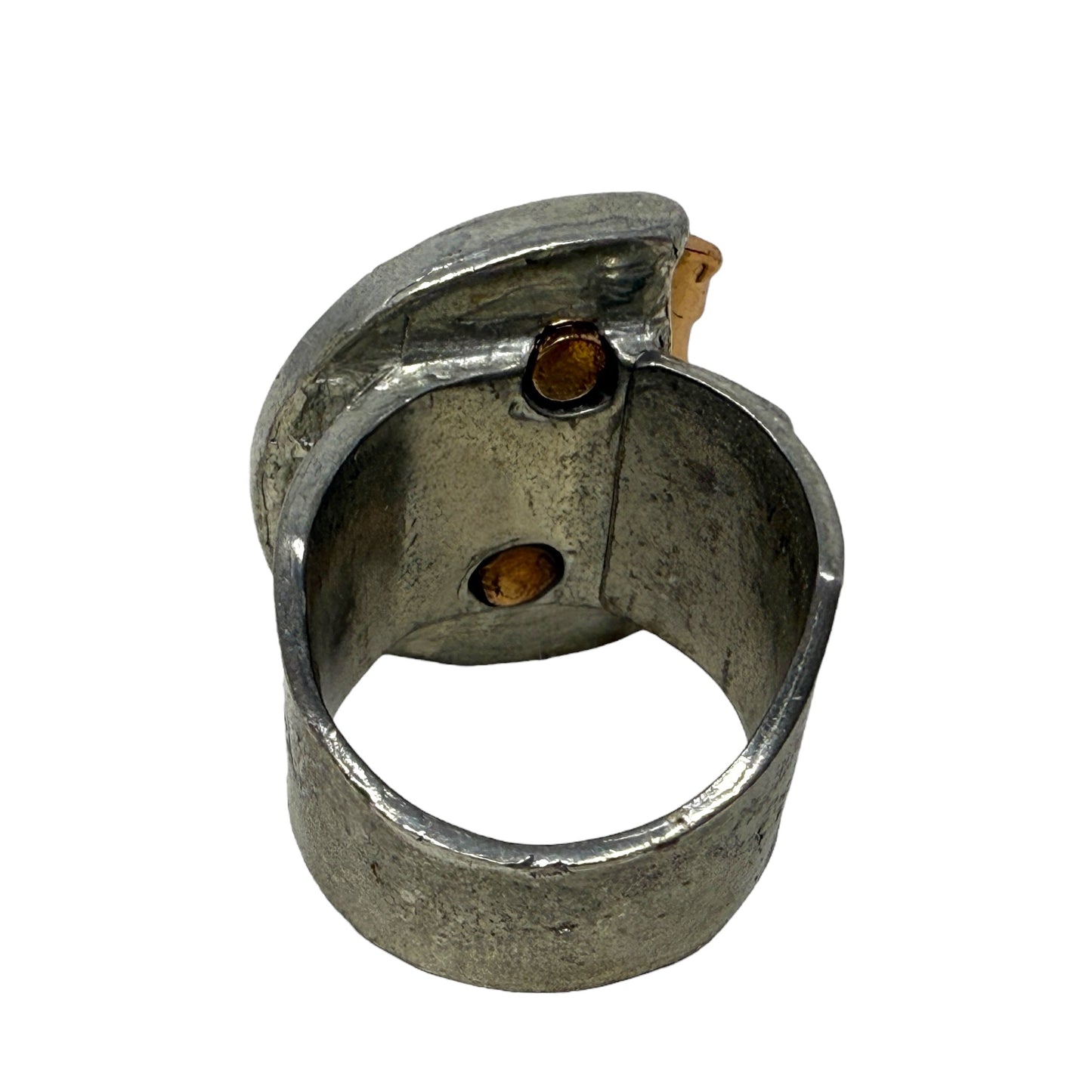 Sukie Ring By Anne Marie Chagnon In Pewter & Copper Tone, Size: 8