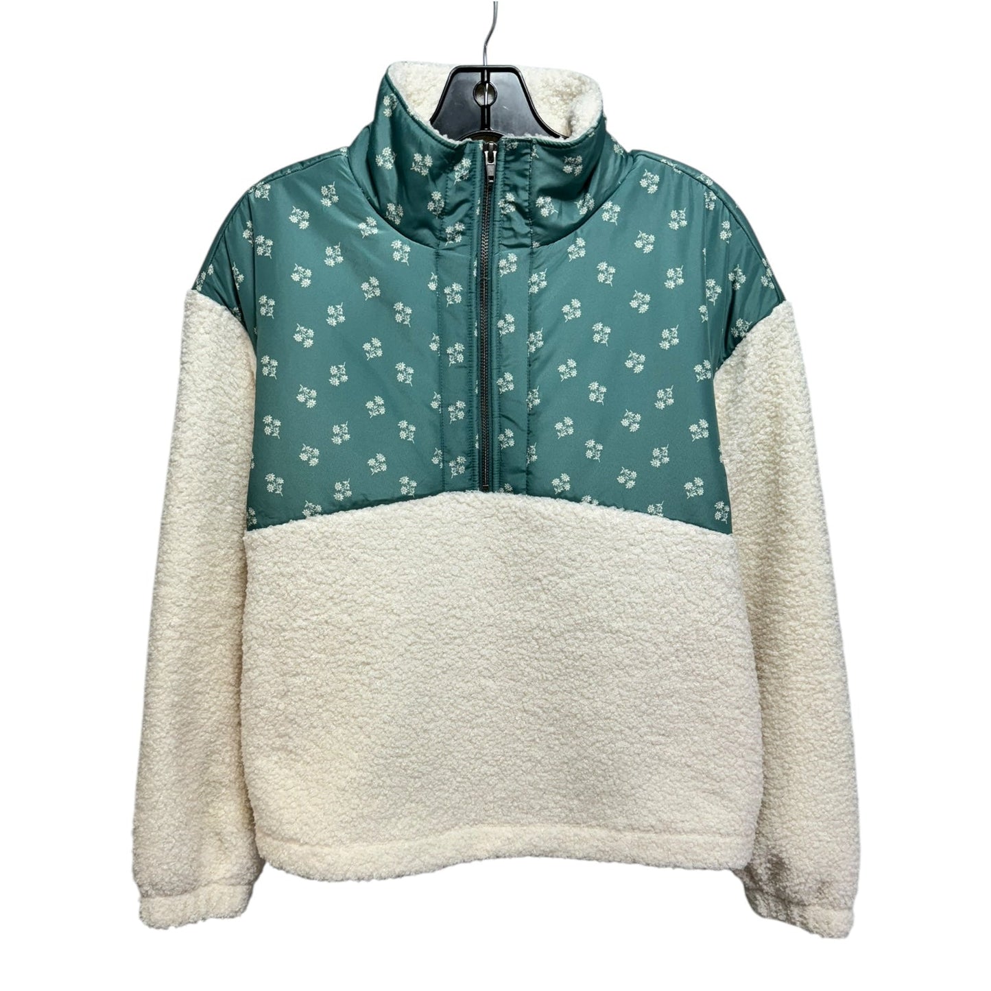 Athletic Fleece By Universal Thread In Cream & Green, Size: L