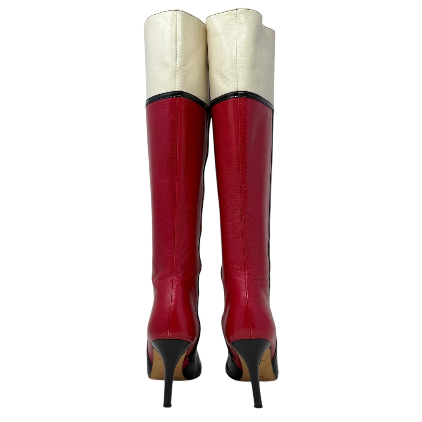 Colorblock Stiletto Knee High Boots Designer By Kate Spade In Multi-colored, Size: 6