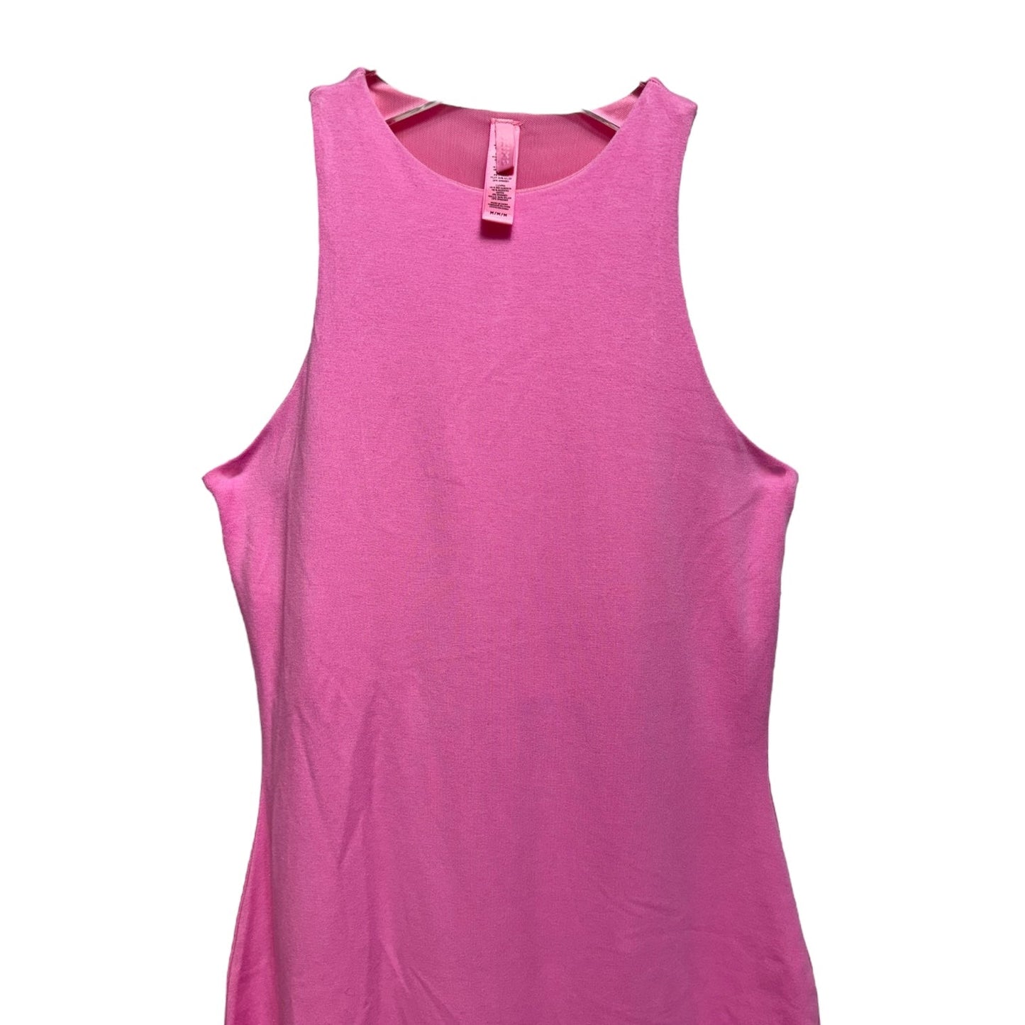 Sleeveless Tank Dress Casual Maxi By Skims In Pink, Size: M