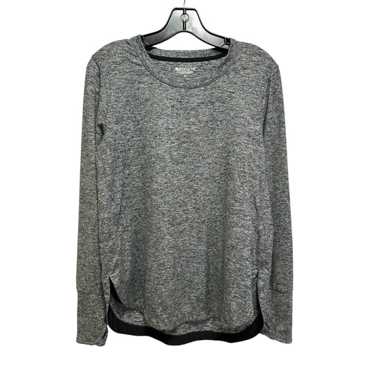 Athletic Top Long Sleeve Crewneck By Athleta In Grey, Size: M