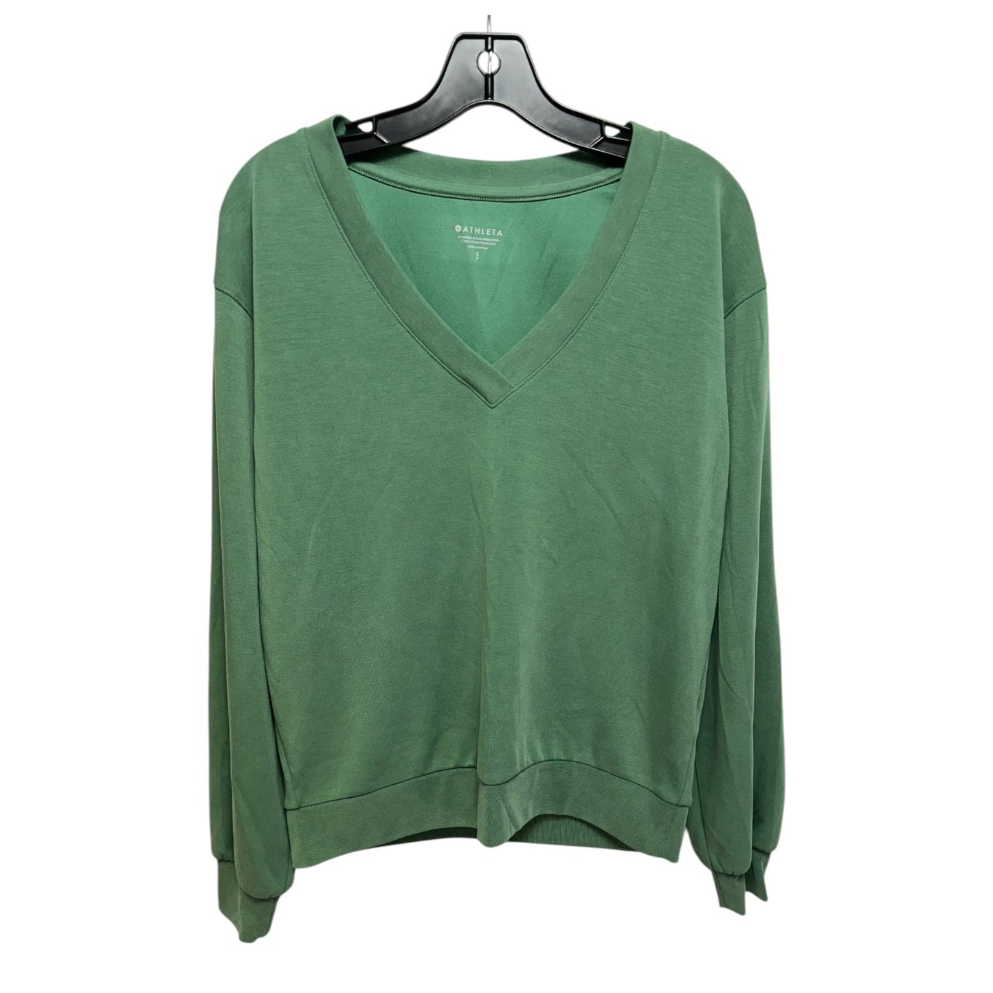 Sweatshirt Crewneck By Athleta In Green, Size: S