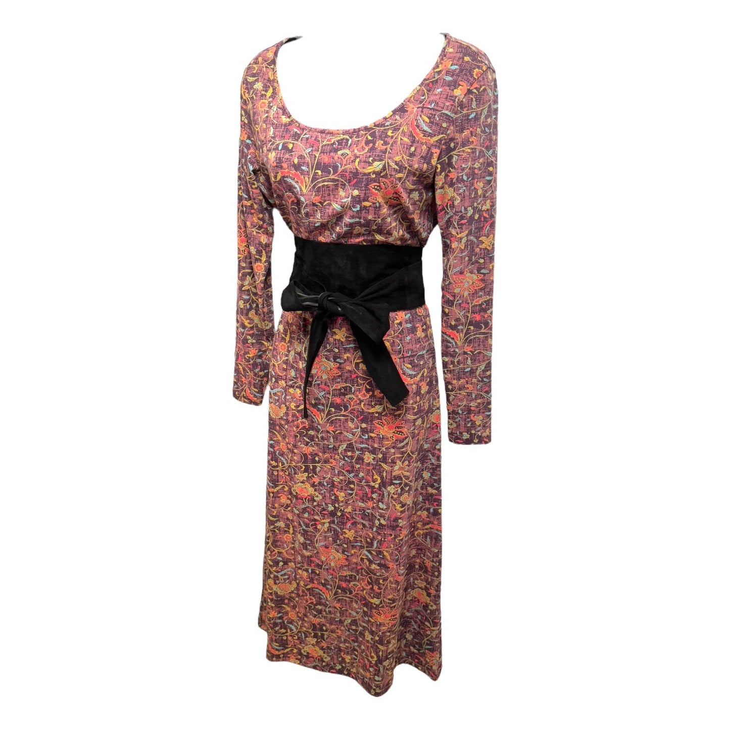 Obi Belt Dress Casual Maxi By Peruvian Connection In Purple, Size: Xs