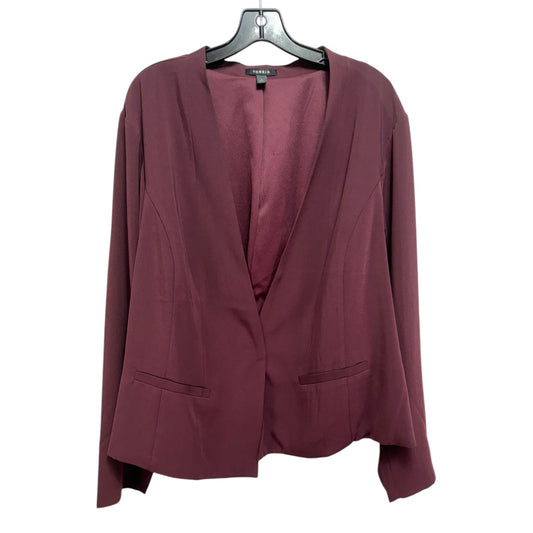 Blazer By Torrid In Maroon, Size: 4