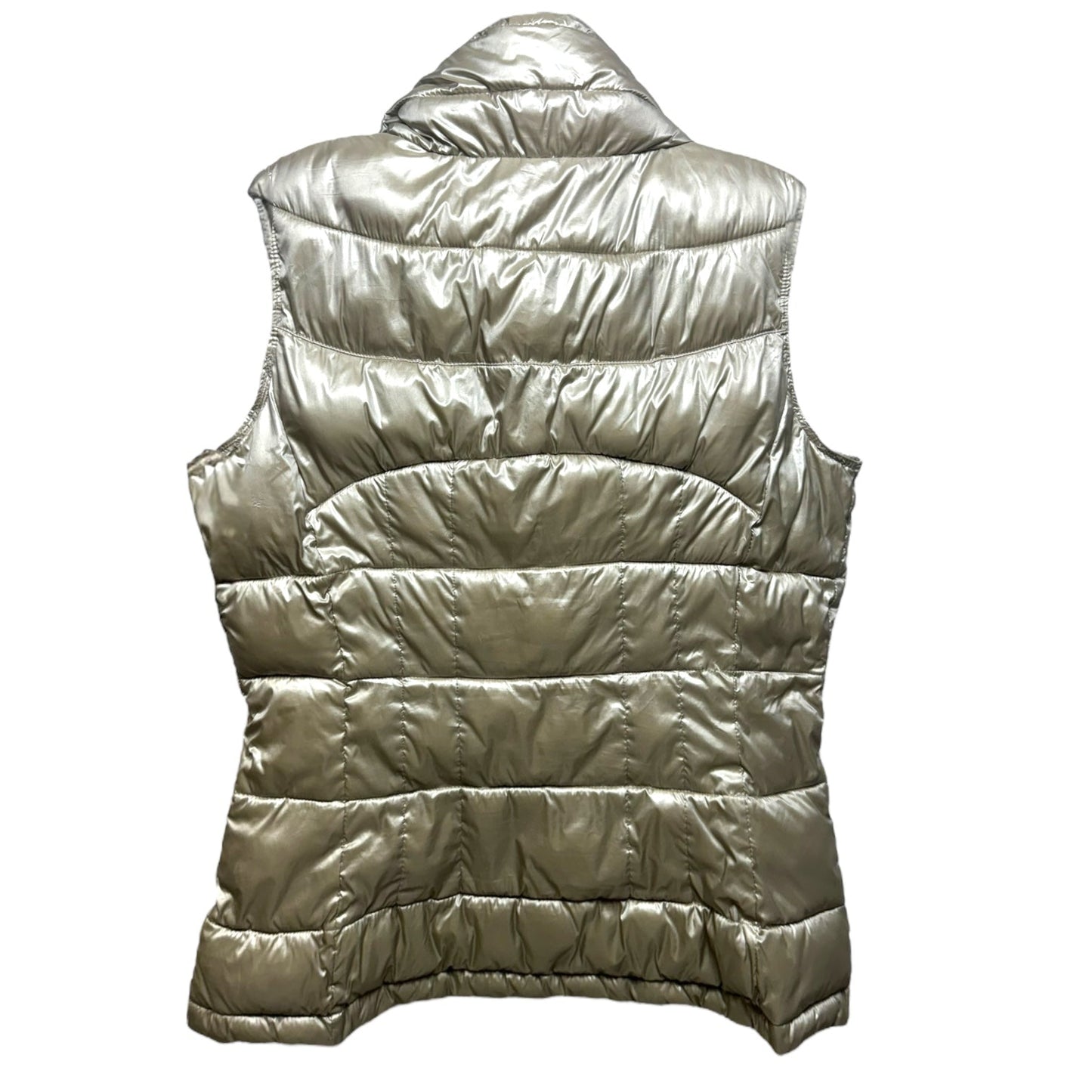 Vest Puffer & Quilted By Calvin Klein In Taupe, Size: S