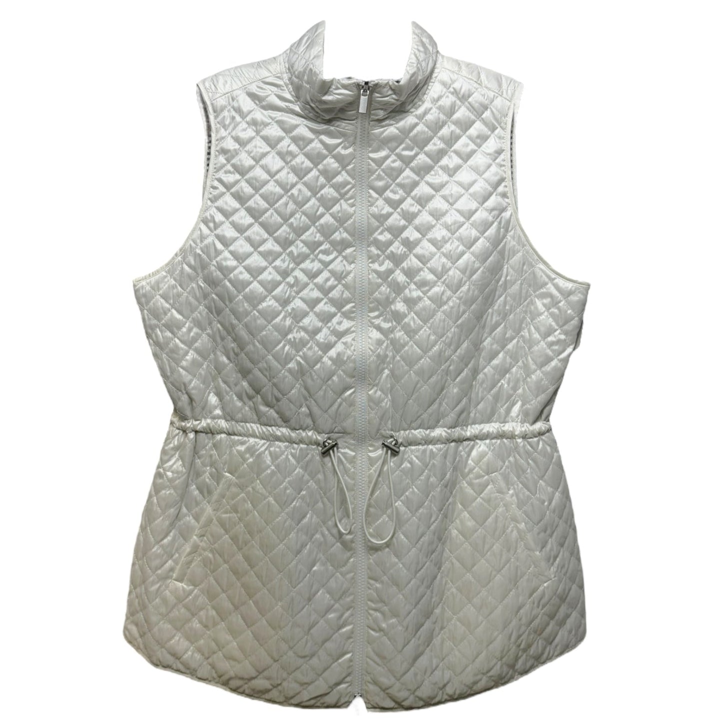 Vest Puffer & Quilted By Zenergy By Chicos In Cream, Size: M