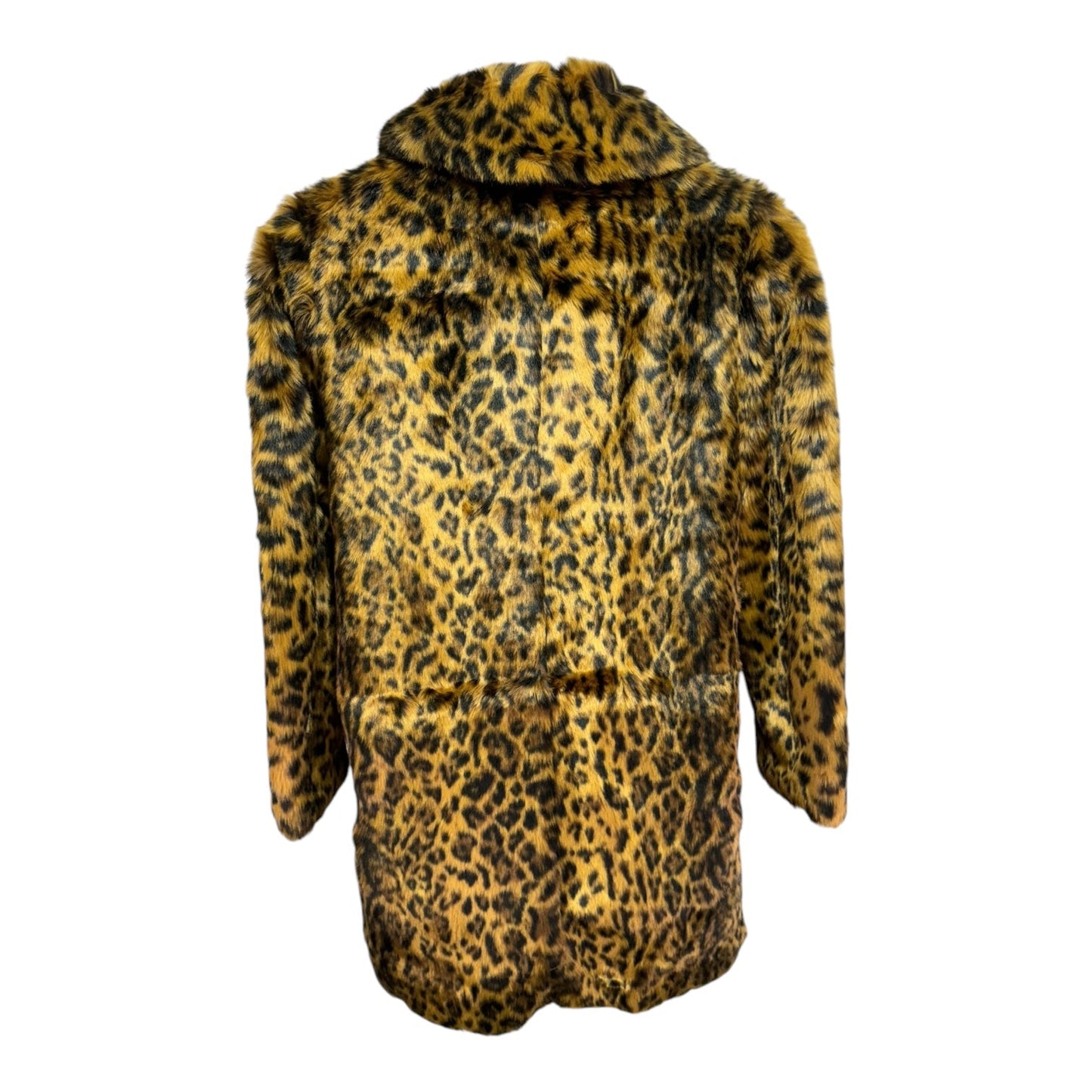 Leopard Coat Faux Fur & Sherpa By J. Crew In Animal Print, Size: L