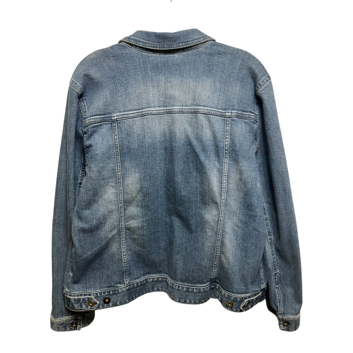 Jacket Denim By J. Jill In Blue Denim, Size: L