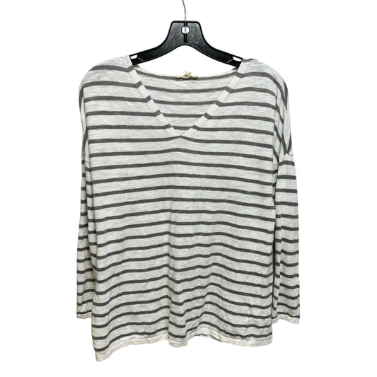 Top Long Sleeve By Eileen Fisher In Striped Pattern, Size: M