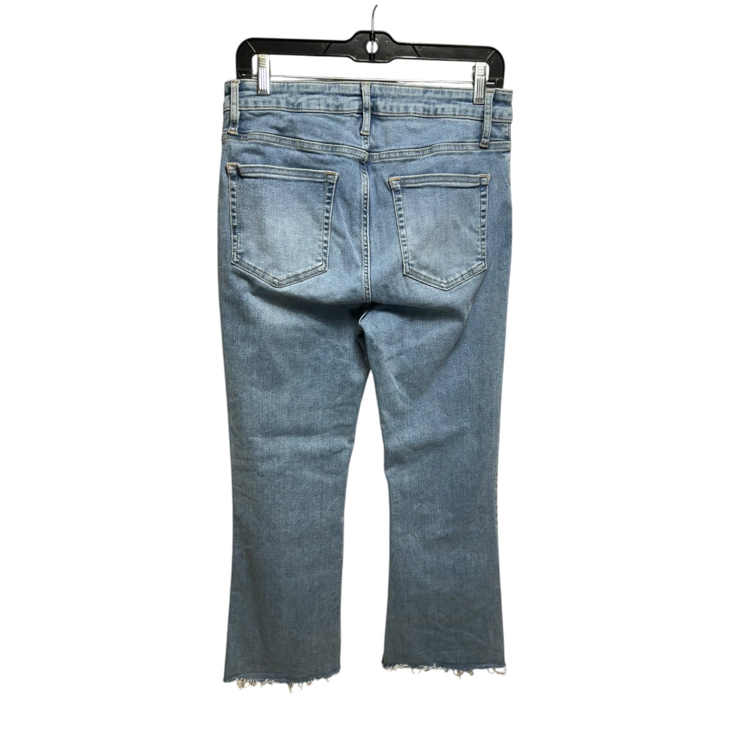 Jeans Cropped By Frame In Blue Denim, Size: 8