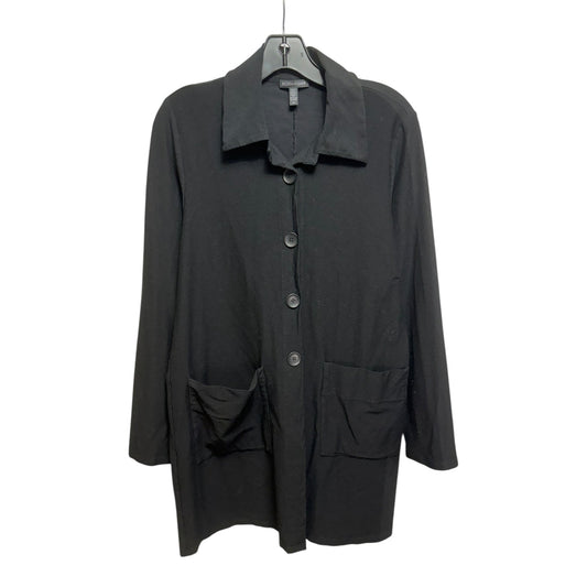 Top Long Sleeve By Eileen Fisher In Black, Size: S