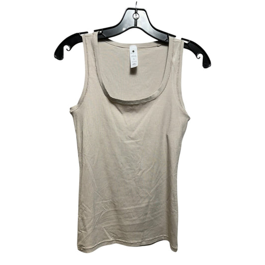 Athletic Tank Top By Yogalicious In Beige, Size: S