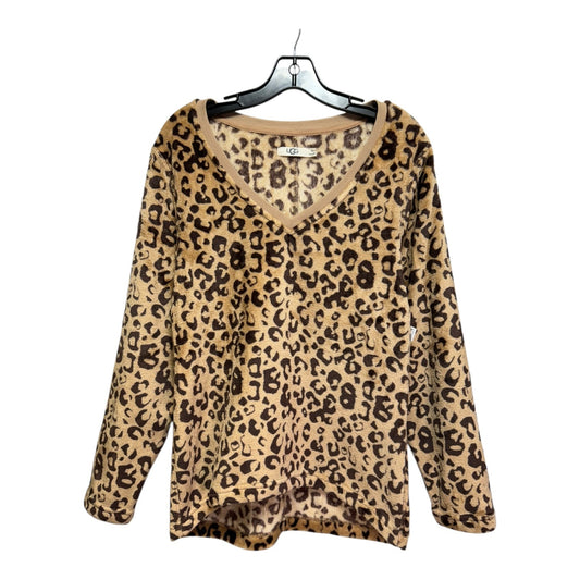 Sweatshirt Designer By Ugg In Animal Print, Size: M