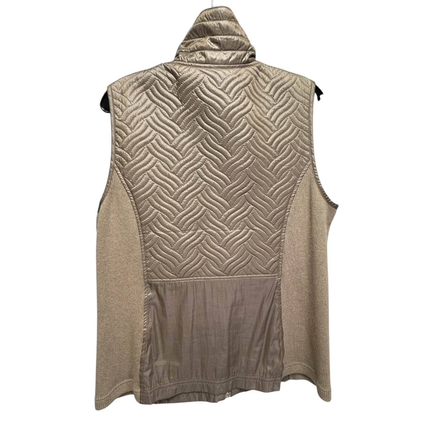 Vest Puffer & Quilted By Zenergy By Chicos In Beige, Size: L