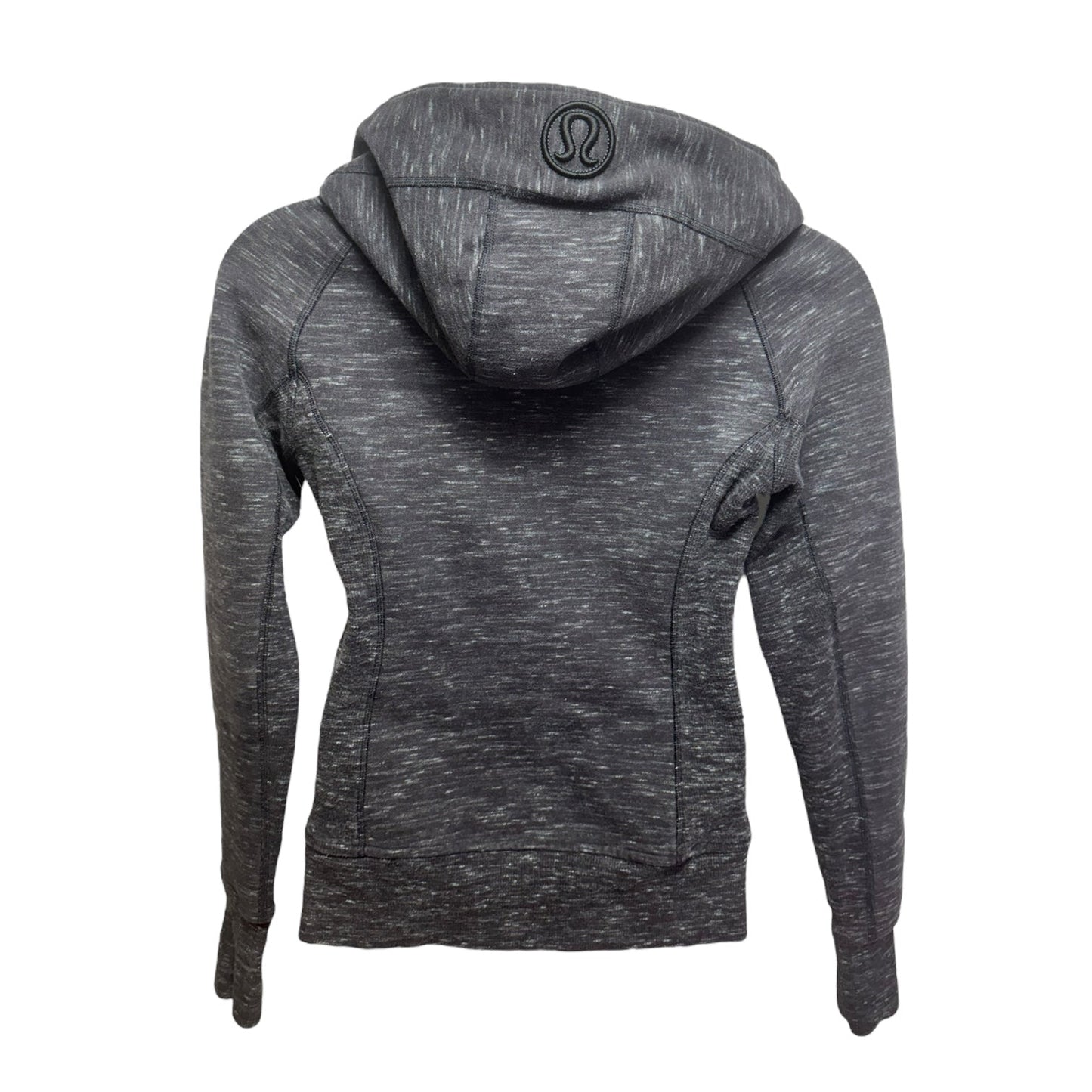 Scuba Sweatshirt Hoodie By Lululemon In Grey, Size: 12