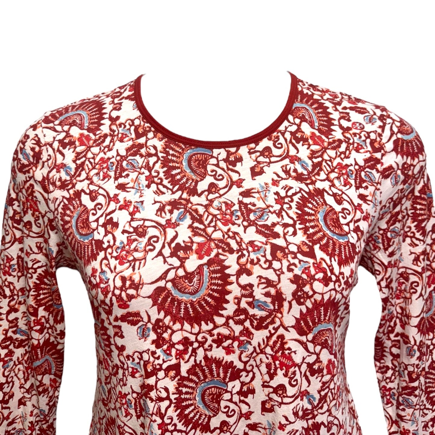 Top Long Sleeve Designer By Tory Burch In Multi-colored, Size: M