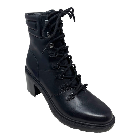 Laboni Combat Boots Ankle Heels By Marc Fisher In Black, Size: 9