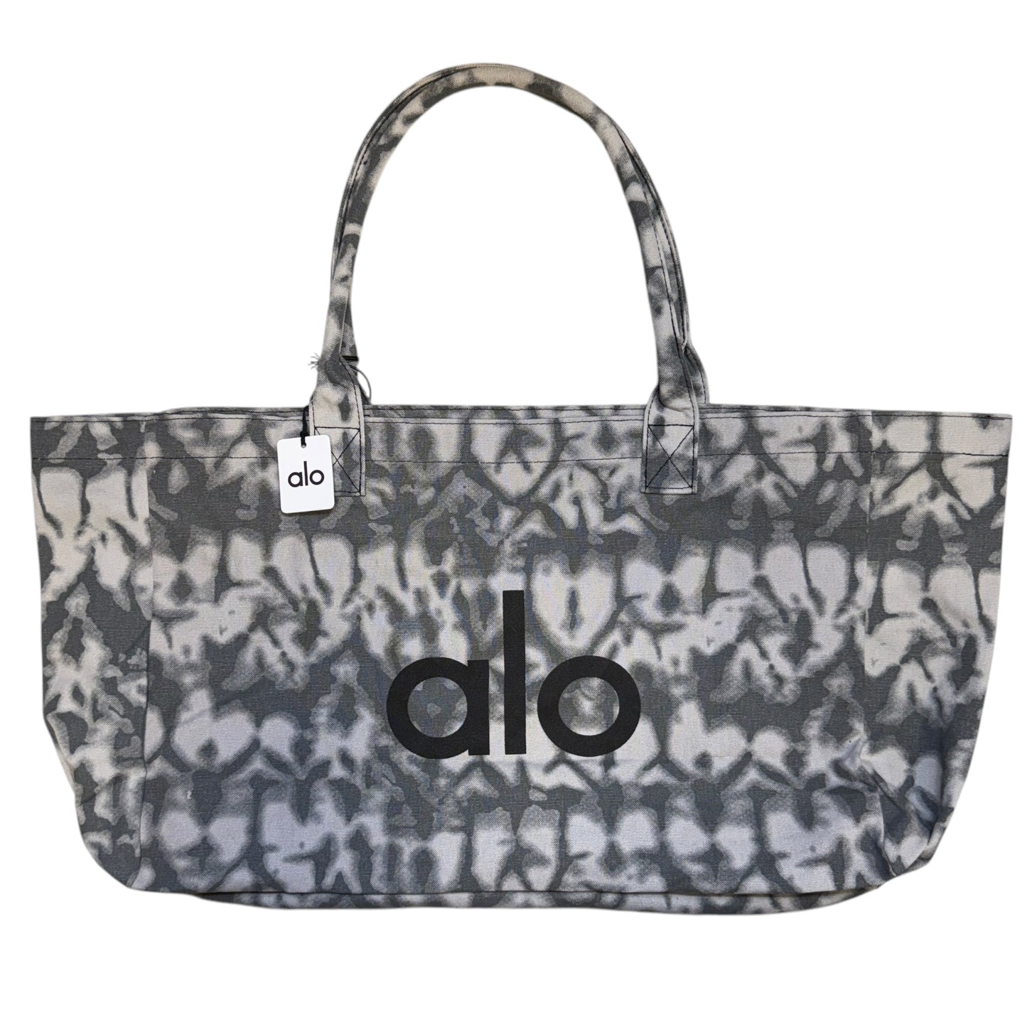 Iconic Shopper Tote By Alo In Grey Tiedye, Size: Large