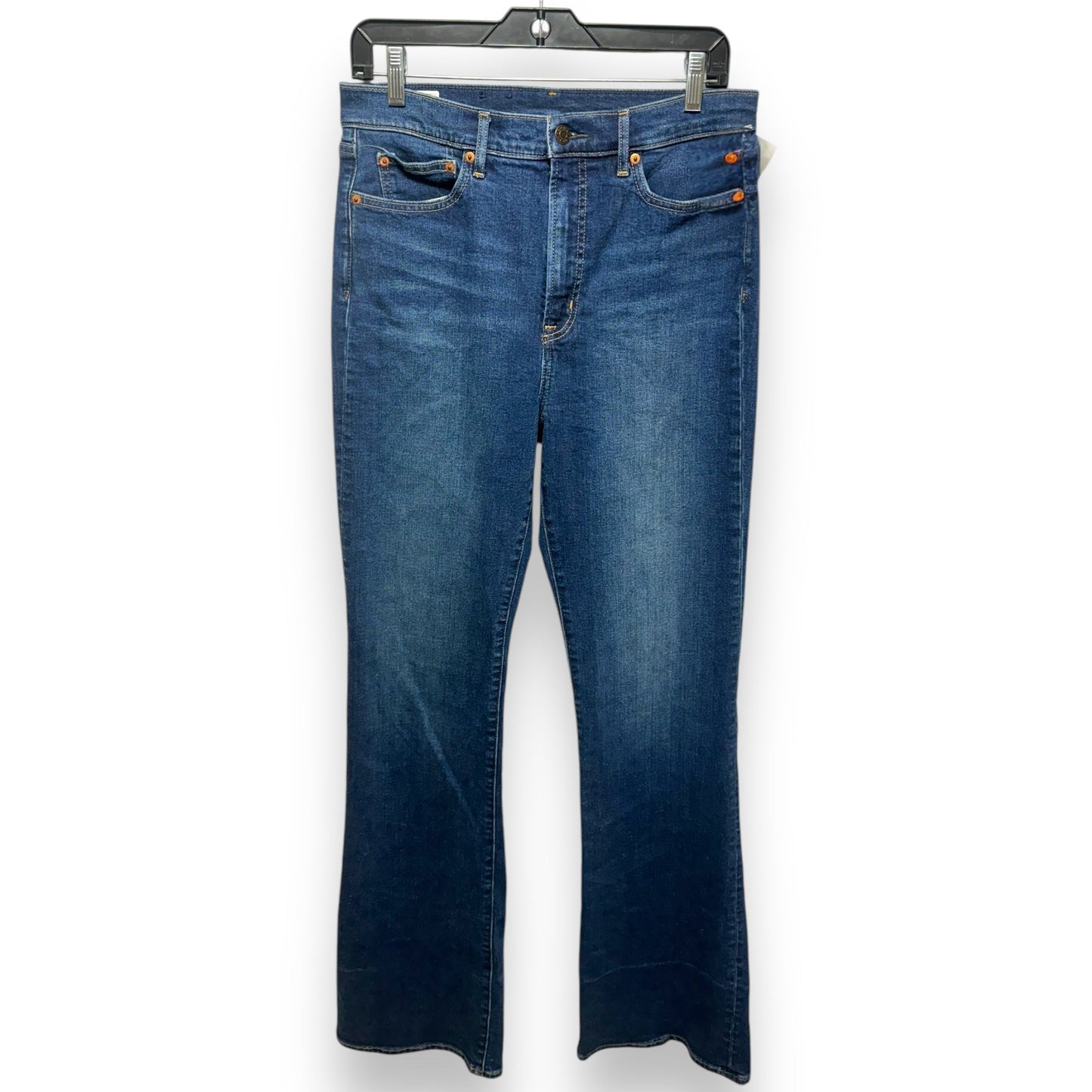 Jeans Flared By Gap In Blue Denim, Size: 10l