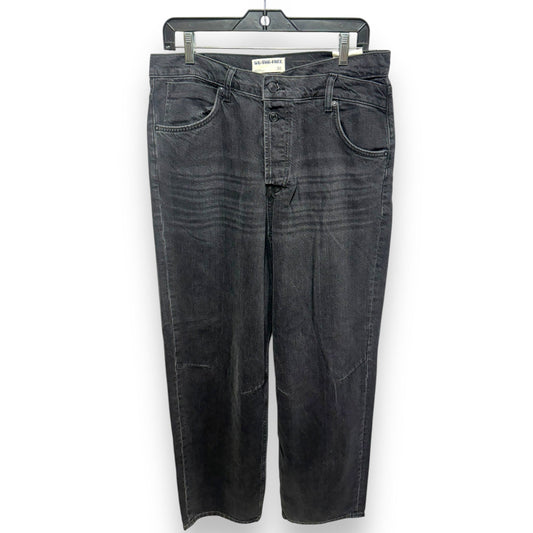 Jeans Wide Leg By We The Free In Black Denim, Size: 10