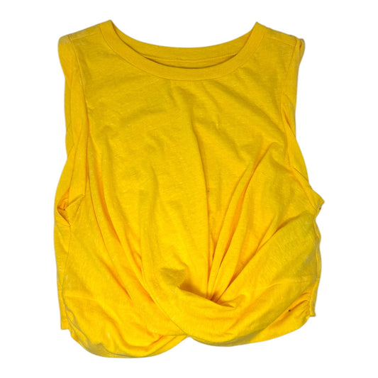 Athletic Tank Top By Free People In Yellow, Size: M