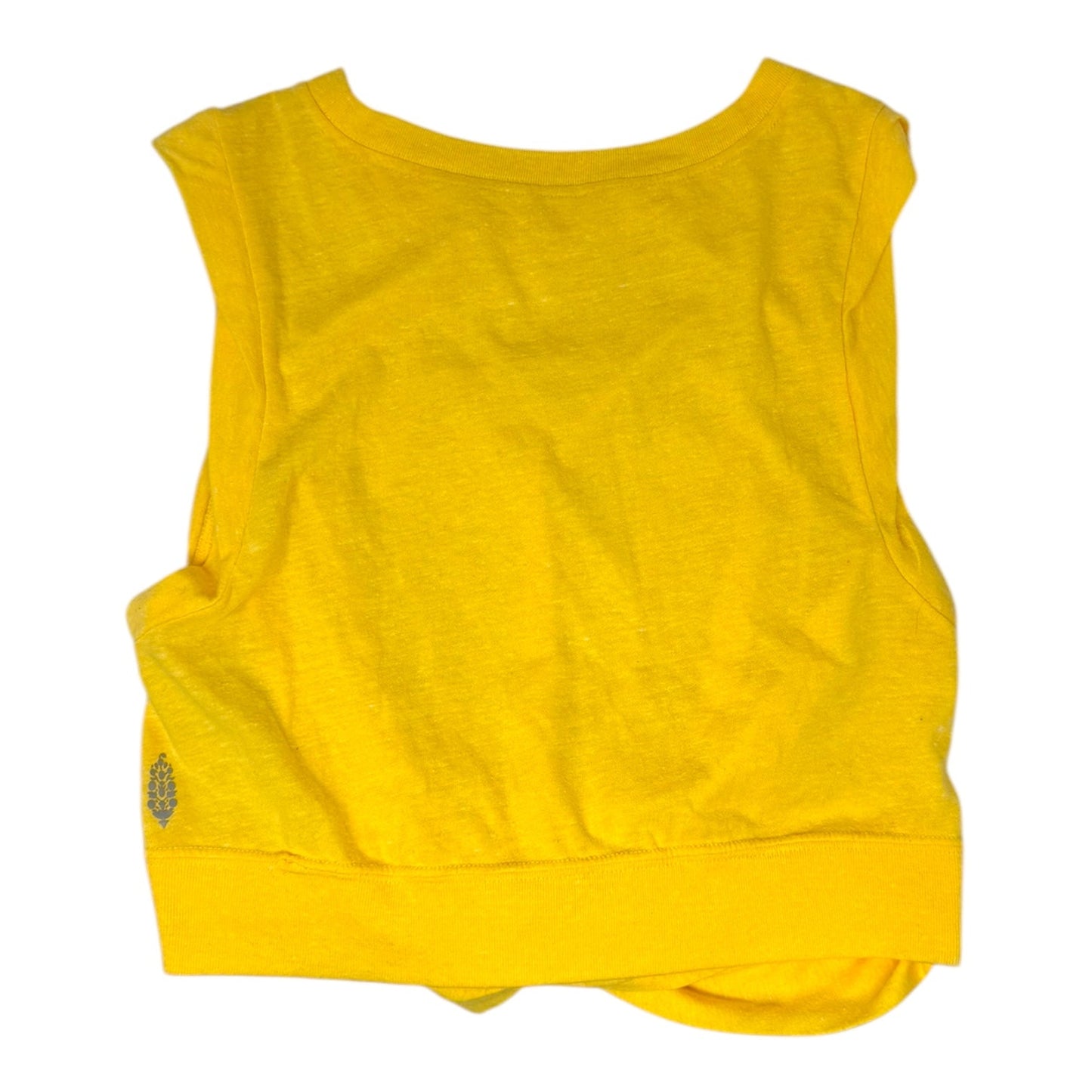 Athletic Tank Top By Free People In Yellow, Size: M