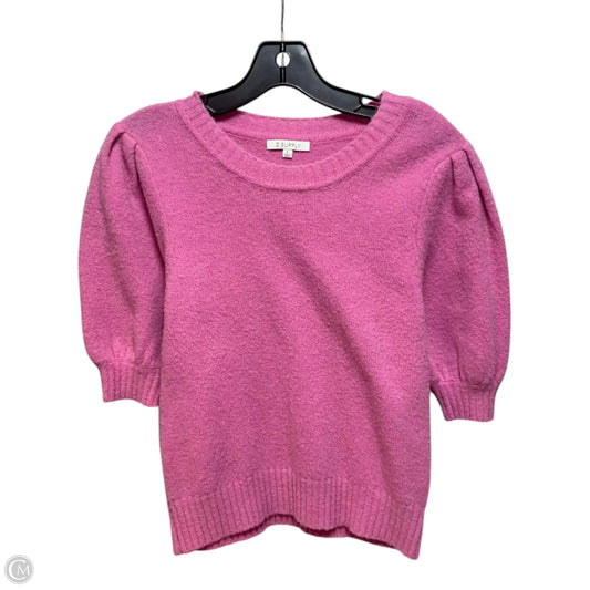 Sweater Short Sleeve By Z Supply In Pink, Size: S