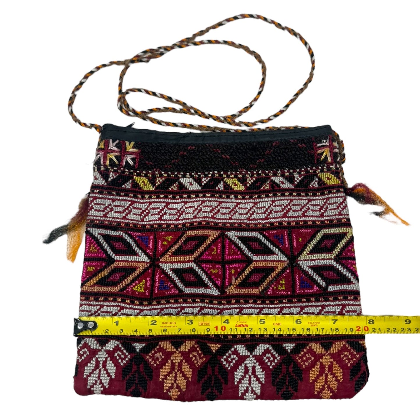 Embroidered Zip Crossbody Unbranded, Size: Small