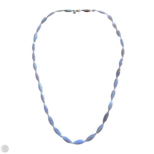 Blue Agate Ling Necklace By Unbranded