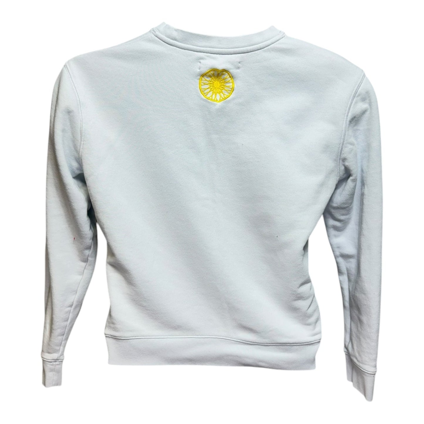 Love Varsity Sweatshirt Designer By Tory Burch In White, Size: L