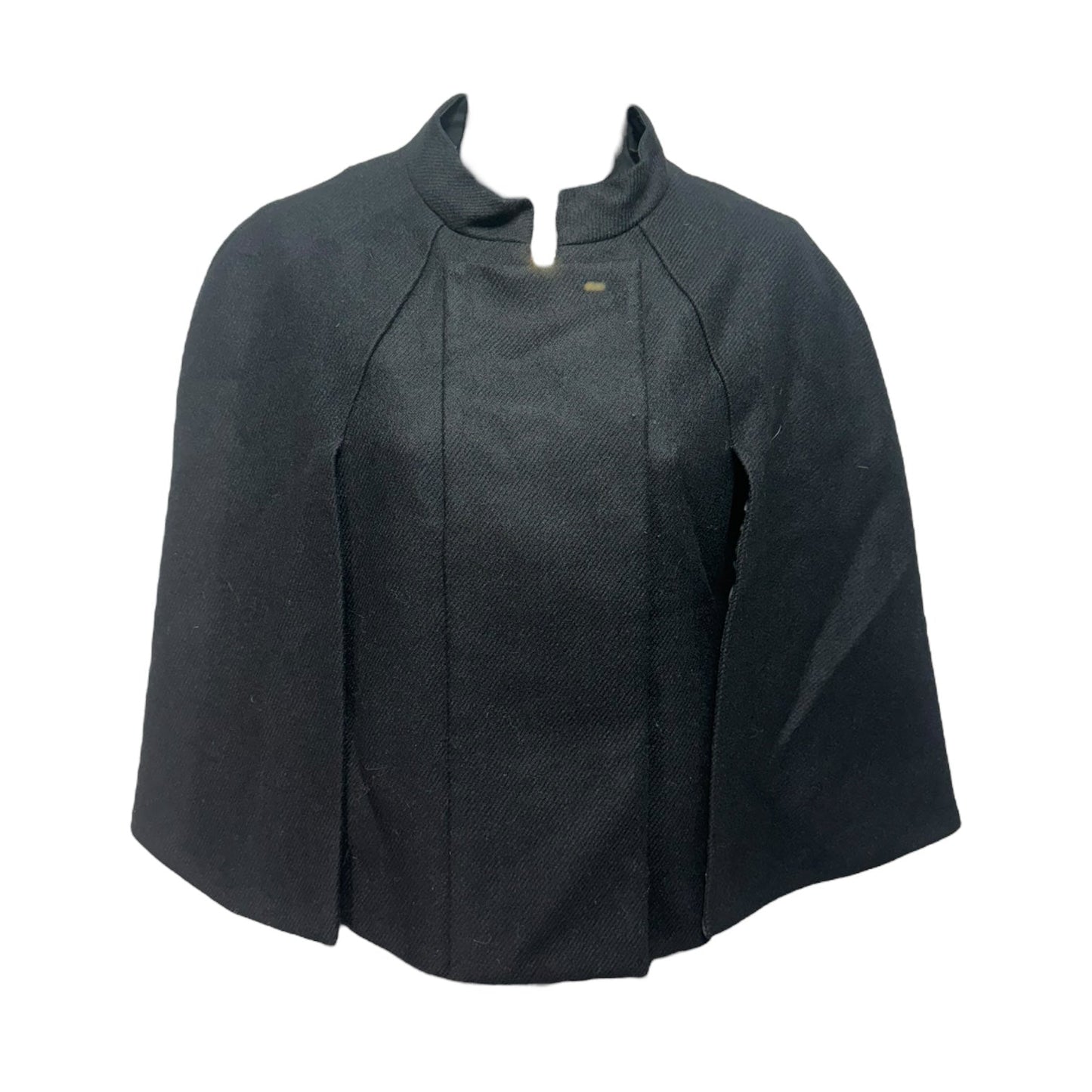 Wool Cape Jacket By Bcbgmaxazria In Black, Size: S