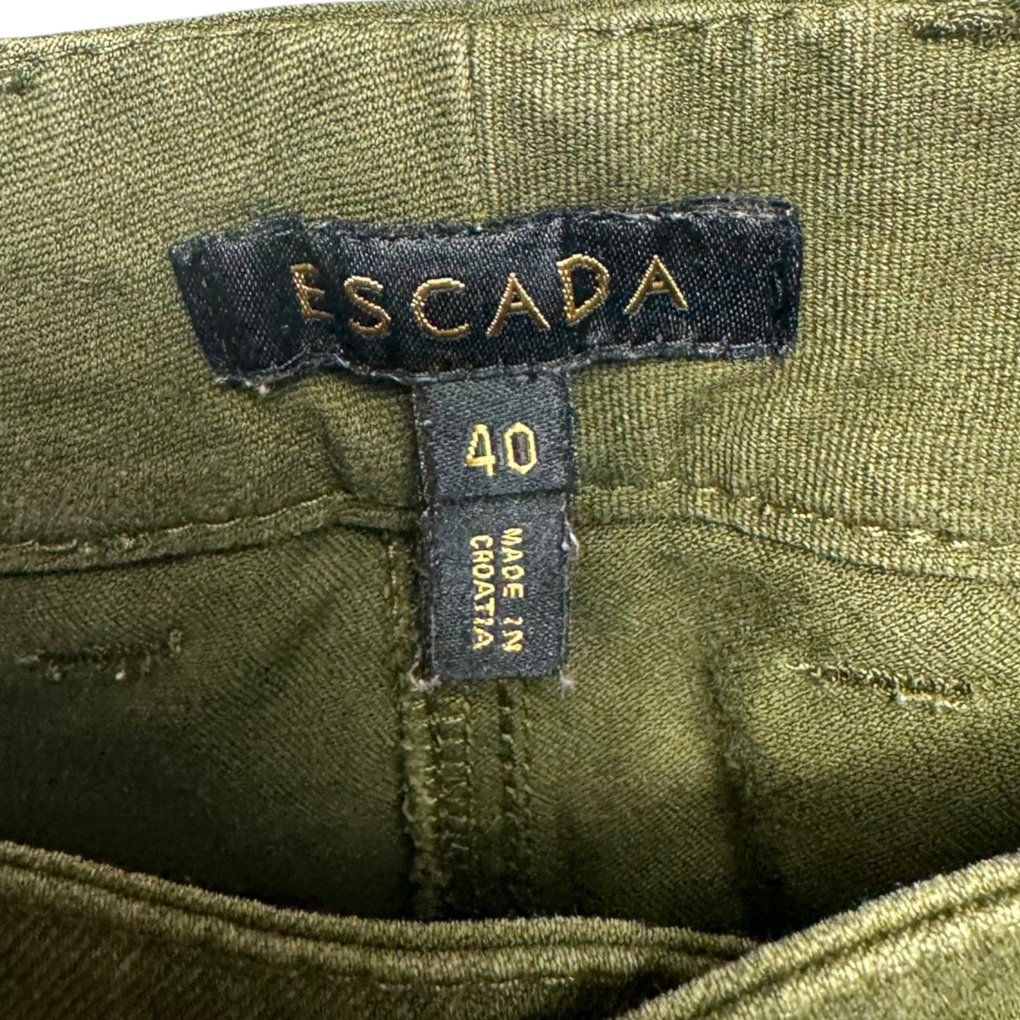 Pants Designer By Escada In Green, Size: M