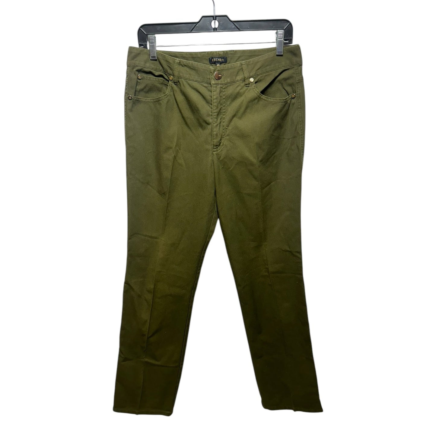 Pants Designer By Escada In Green, Size: M