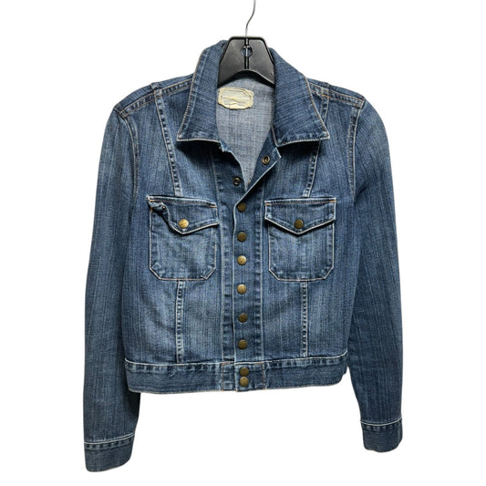 Jacket Denim By Current Elliott In Blue Denim, Size: 0