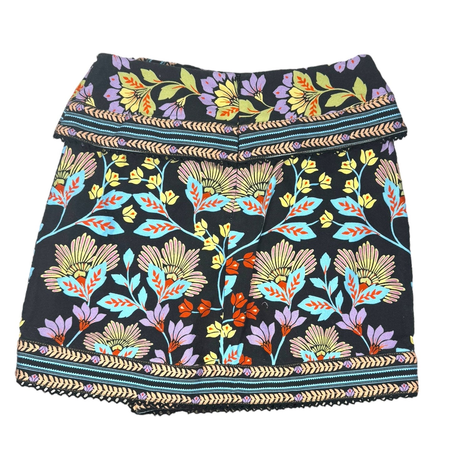 Flowery Skirt Mini & Short By Farm Rio In Multi-colored, Size: 2