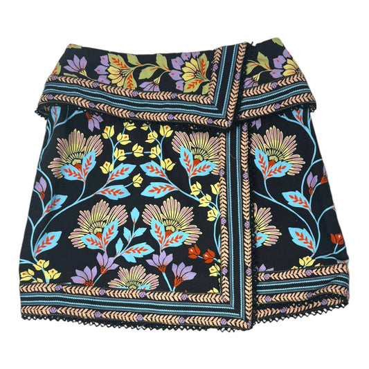 Flowery Skirt Mini & Short By Farm Rio In Multi-colored, Size: 2