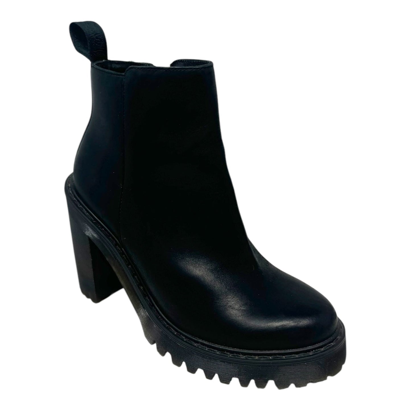 Magdalena Leather Heeled Chelsea Boots By Dr Martens In Black, Size: 7