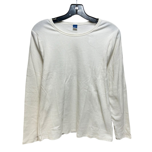 Top Long Sleeve Basic By Old Navy In Cream, Size: Xlp