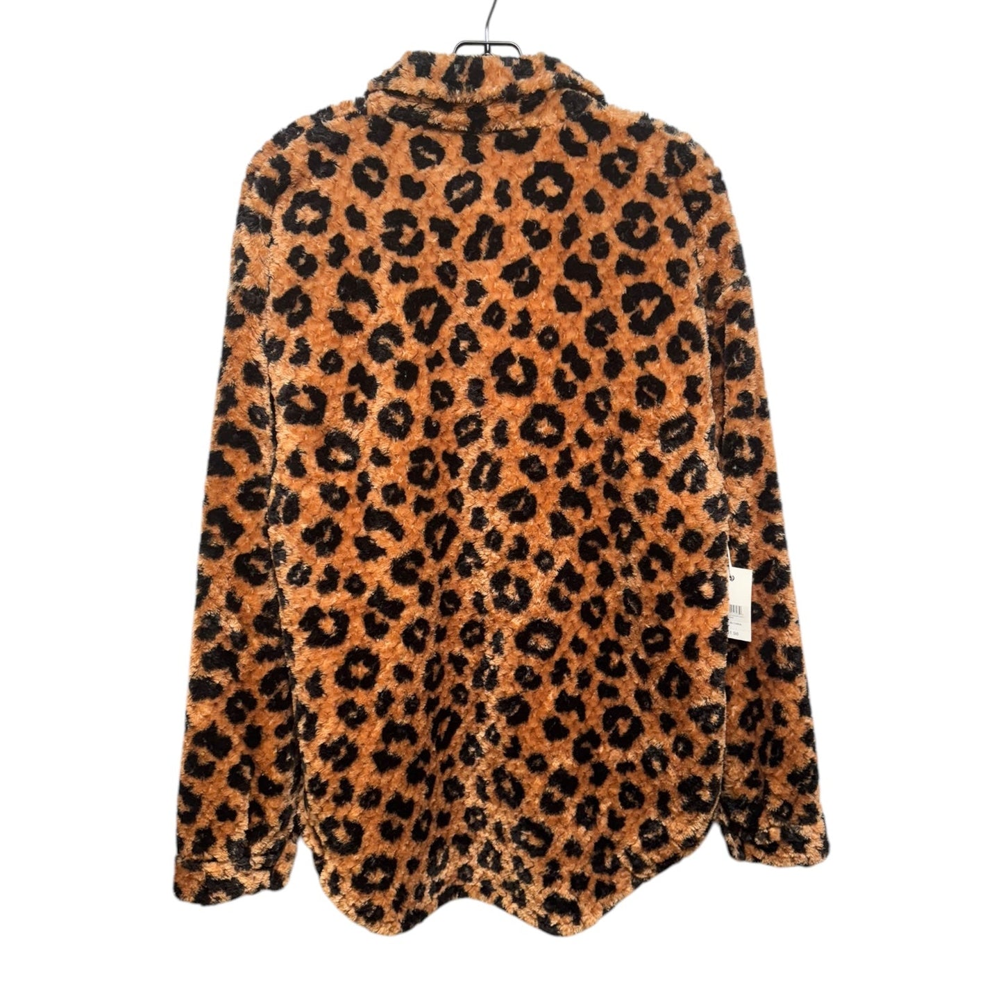 Leopard Jacket Faux Fur & Sherpa By Simply Southern In Animal Print, Size: L