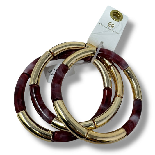 Acrylic Tube Bangle Bracelet Set By House Of Harlow, Size: 03 Piece Set