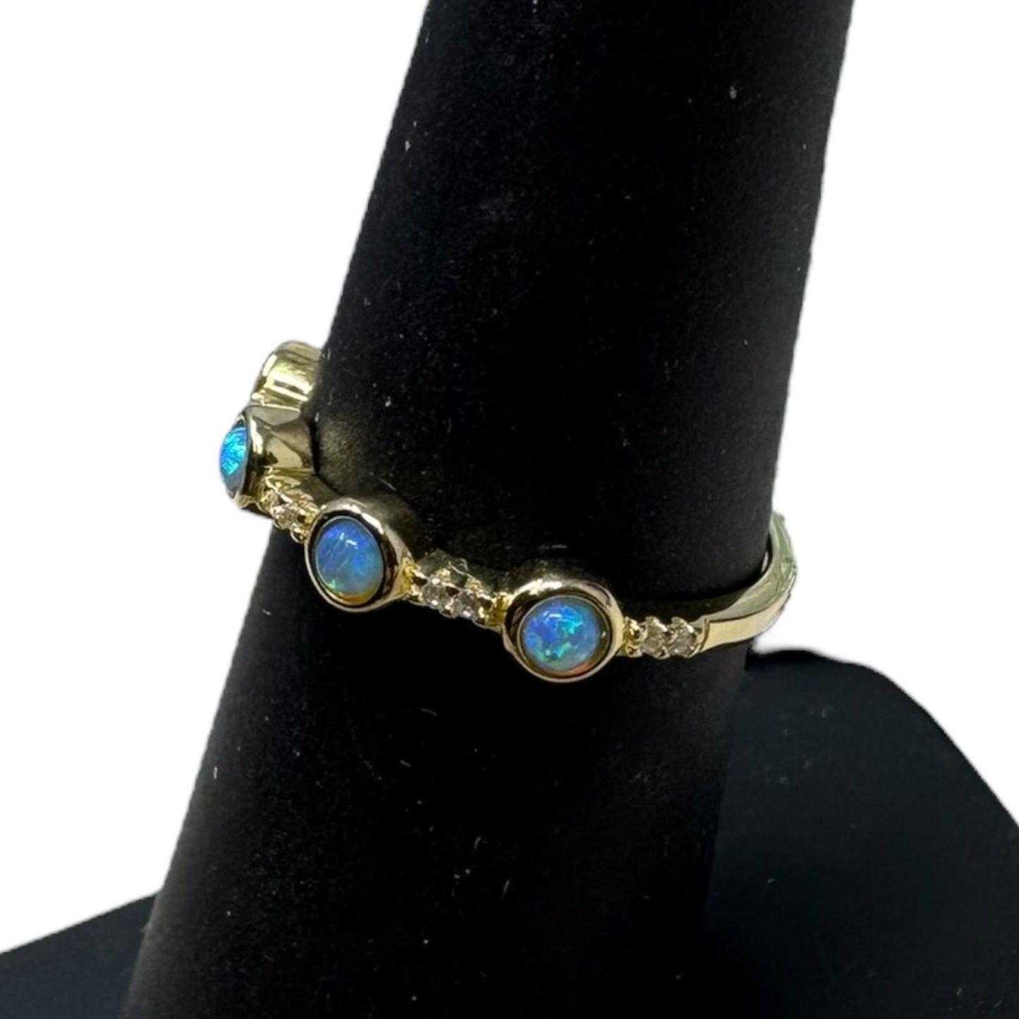 Gold Over Sterling Opal Ring Unbranded, Size: 7