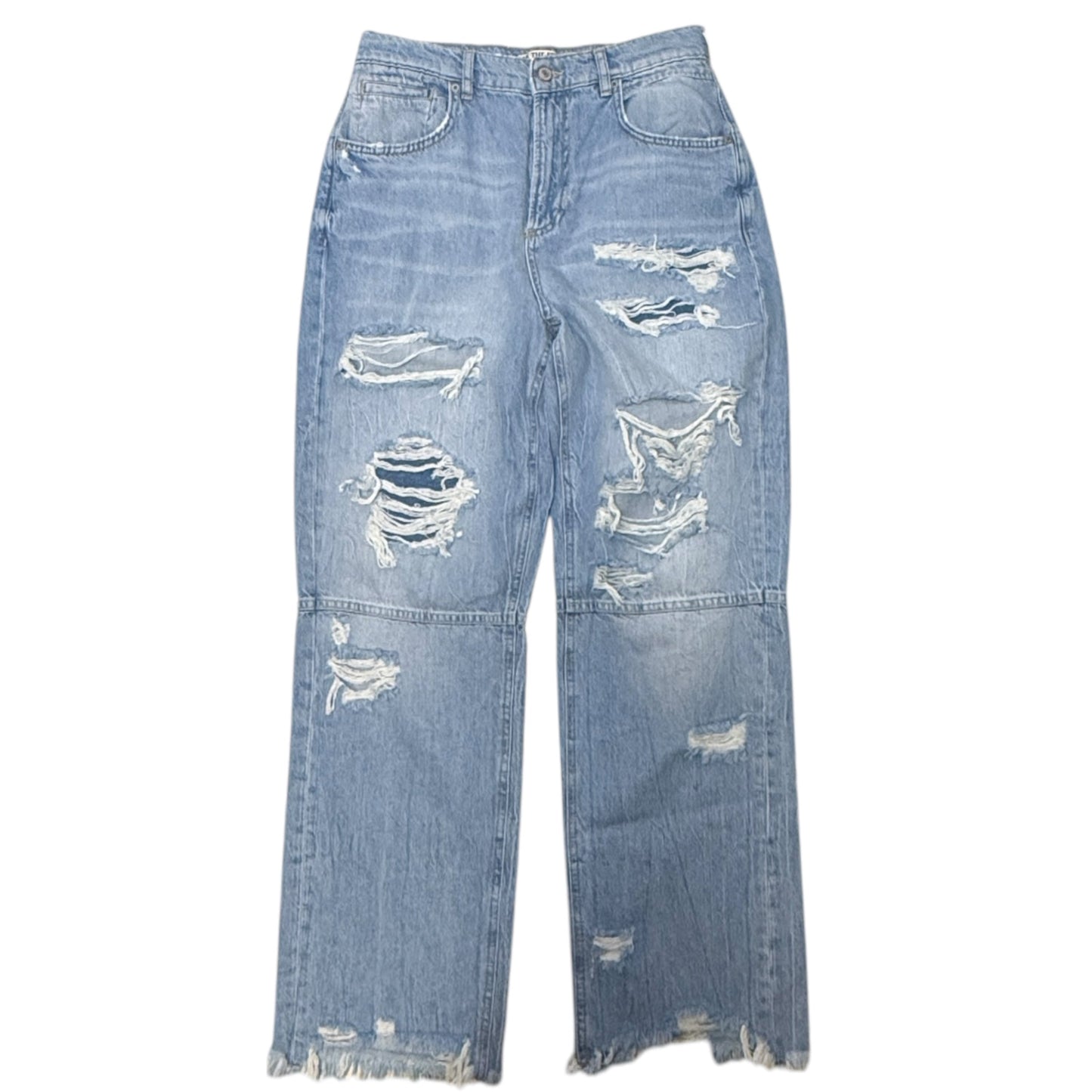 CRVY LESSON LEARNED HIGH RISE STRAIGHT Jeans By We The Free In Blue Denim, Size: 8/29